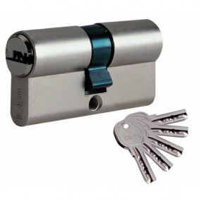 Cylindre double ISR6 s'entrouvrant - variure AGL697 - laiton nickelé