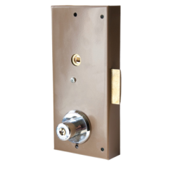 Coffre de serrure applique multipoint verticale à fouillot SANS SOUCI 690 marron - FICHET