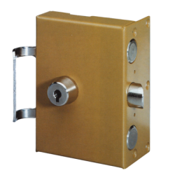 Coffre de serrure applique multipoint verticale à tirage clé à pompe A2P TRIDENT VIGIE - PICARD