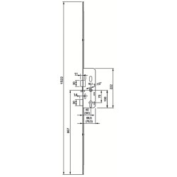Serrure à encastrer multipoint ajustable clé i G.U TRIMATIC - FERCO – Image 3