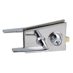 Serrure de milieu CLASSIQUE 1300 chromé brillant - STREMLER ASSA ABLOY GLASS