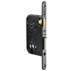 Serrure encastrer monopoint axe 50 pêne dormant demi-tour clé i standard MULTIBAT bouts ronds - JPM