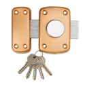 Verrou monopoint à bouton
