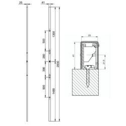 Serrure applique 5 points carénée à fouillot A2P PROTECTIVE cylindre VOLT- VACHETTE ASSA ABLOY – Image 3