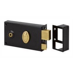 Serrure applique monopoint horizontale à fouillot clé 4 gorges 730 - METALUX