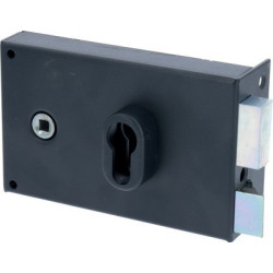 Serrure applique monopoint horizontale à fouillot profil européen - JPM