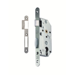 Serrure encastrer monopoint axe 50 pêne dormant demi-tour D455 bouts ronds - VACHETTE ASSA ABLOY